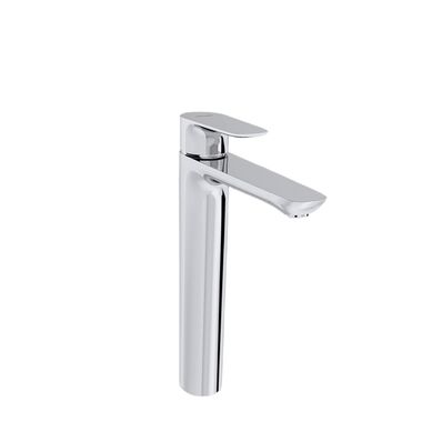 Llave Monomando Alta Para Lavabo L&iacute;nea Aleo En Cromo Pulido