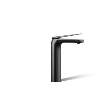 Llave Monomando Alta Para Lavabo Avid Negro