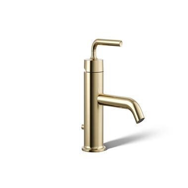 Llave Purist Monomando Baja Para Lavabo En Dorado Franc&eacute;s