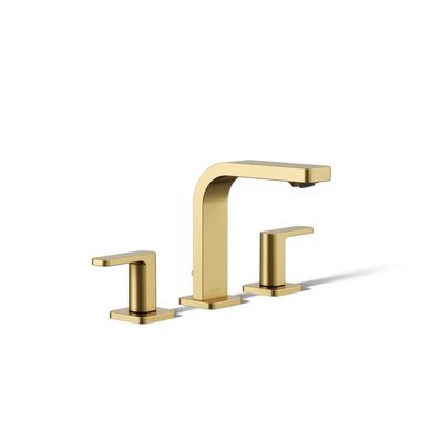 Llave Parallel Duomando Para Lavabo En Dorado