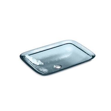 Lavabo Vessel Inia De Vidrio Azul