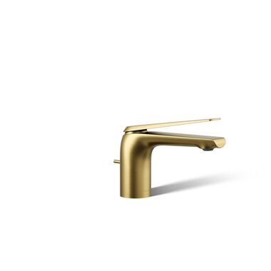 Llave Avid Monomando Baja Para Lavabo En Dorado