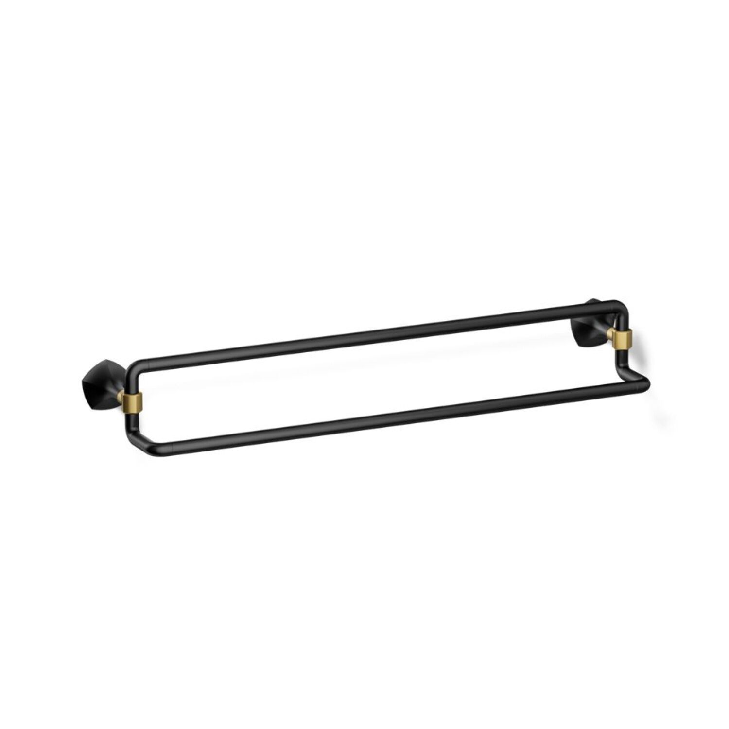 Toallero Ocassio Doble De 24" En Negro Con Dorado,,hi-res image number null