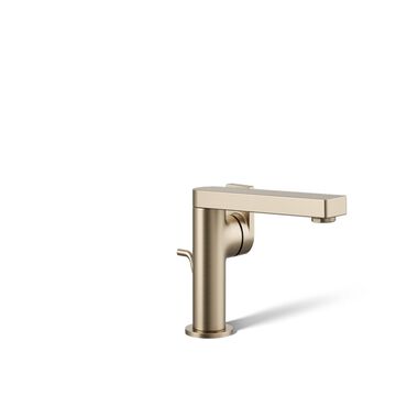 Llave Composed Monomando Baja Para Lavabo En Bronce Cepillado