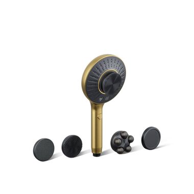 Regadera De Mano Spaviva Redonda De Dos Funciones En Dorado
