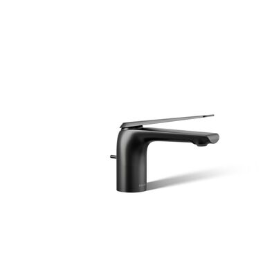 Llave Avid Monomando Baja Para Lavabo En Negro Mate