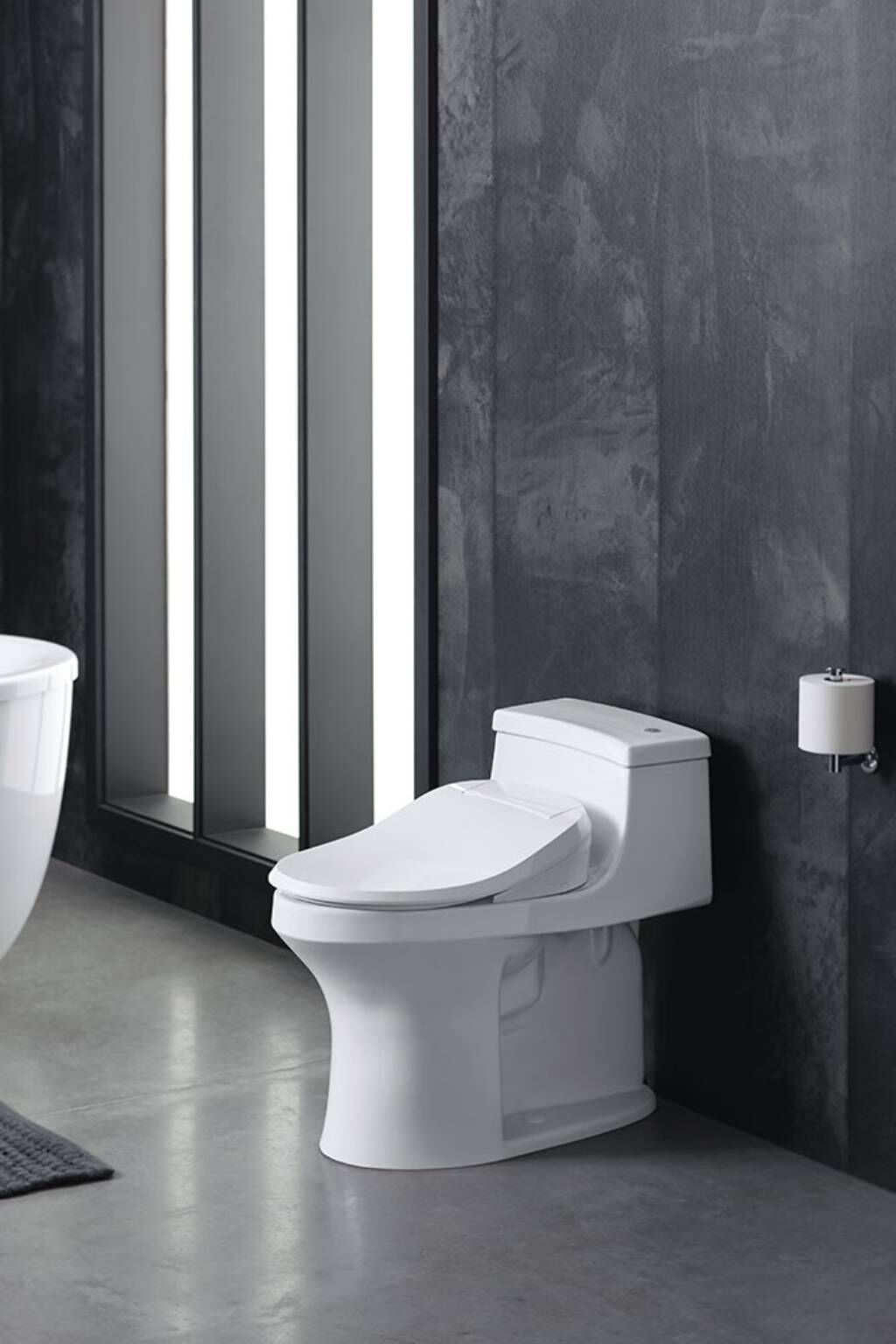 Asiento Alargado Con Bidet Purewash En Blanco,,hi-res image number null