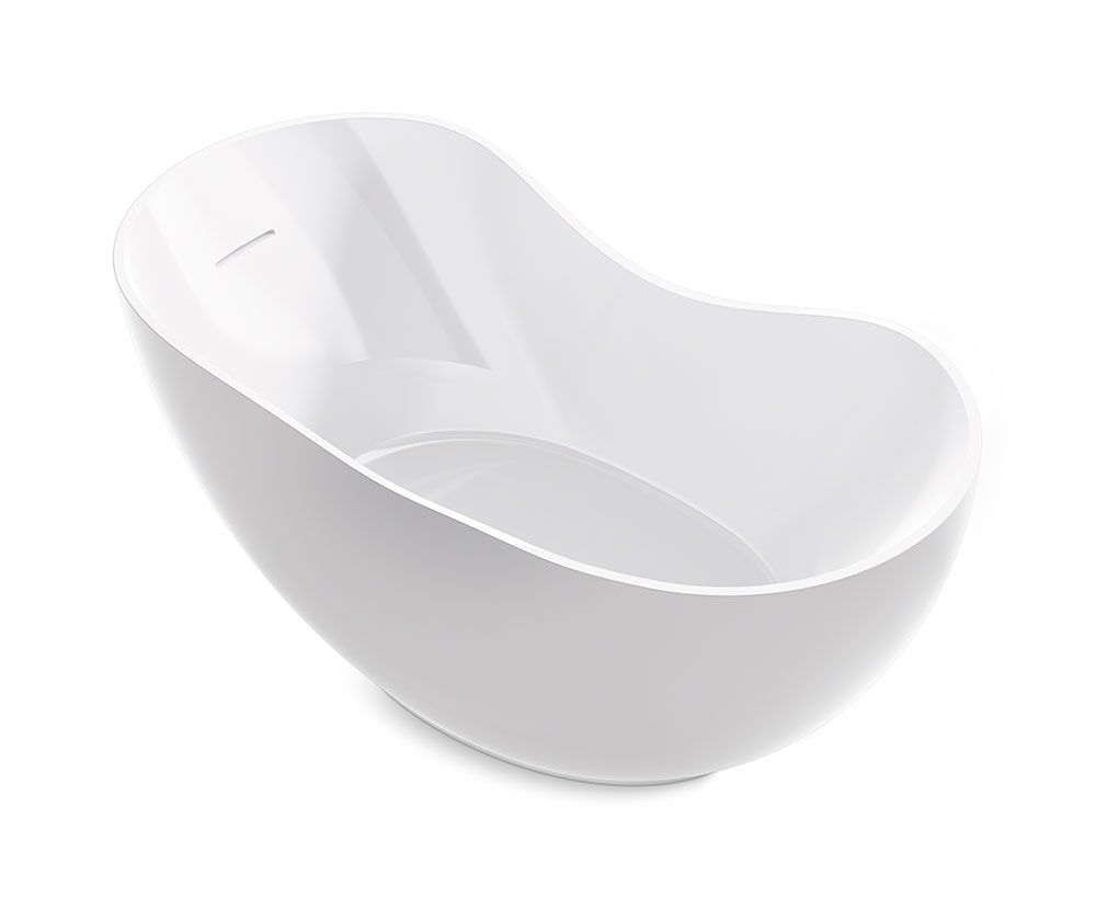 Tina freestanding línea Abrazo en blanco,,hi-res image number null