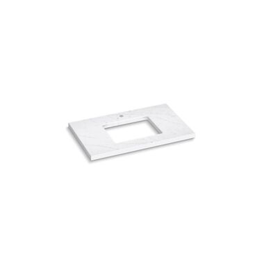 Cubierta Silestone para vanity de 37 pulgadas blanco