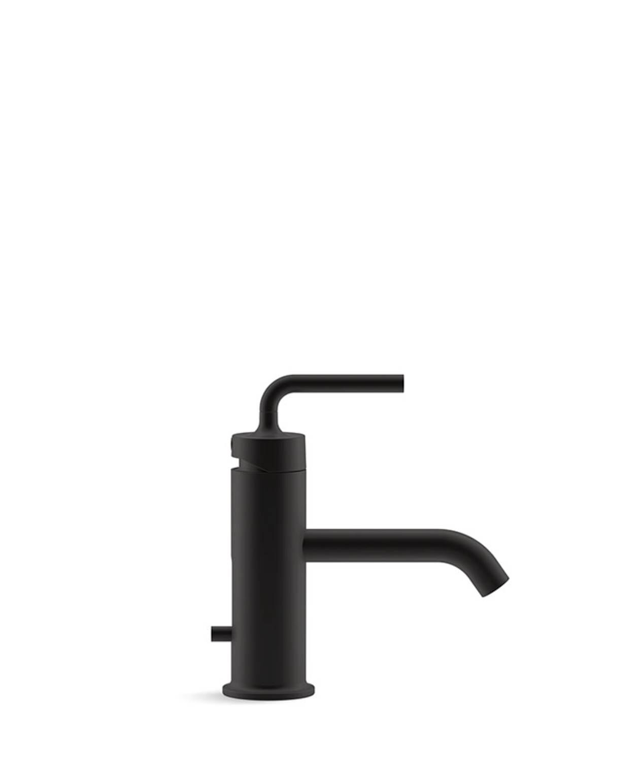 Llave monomando baja para lavabo línea Purist en negro mate,,hi-res image number null