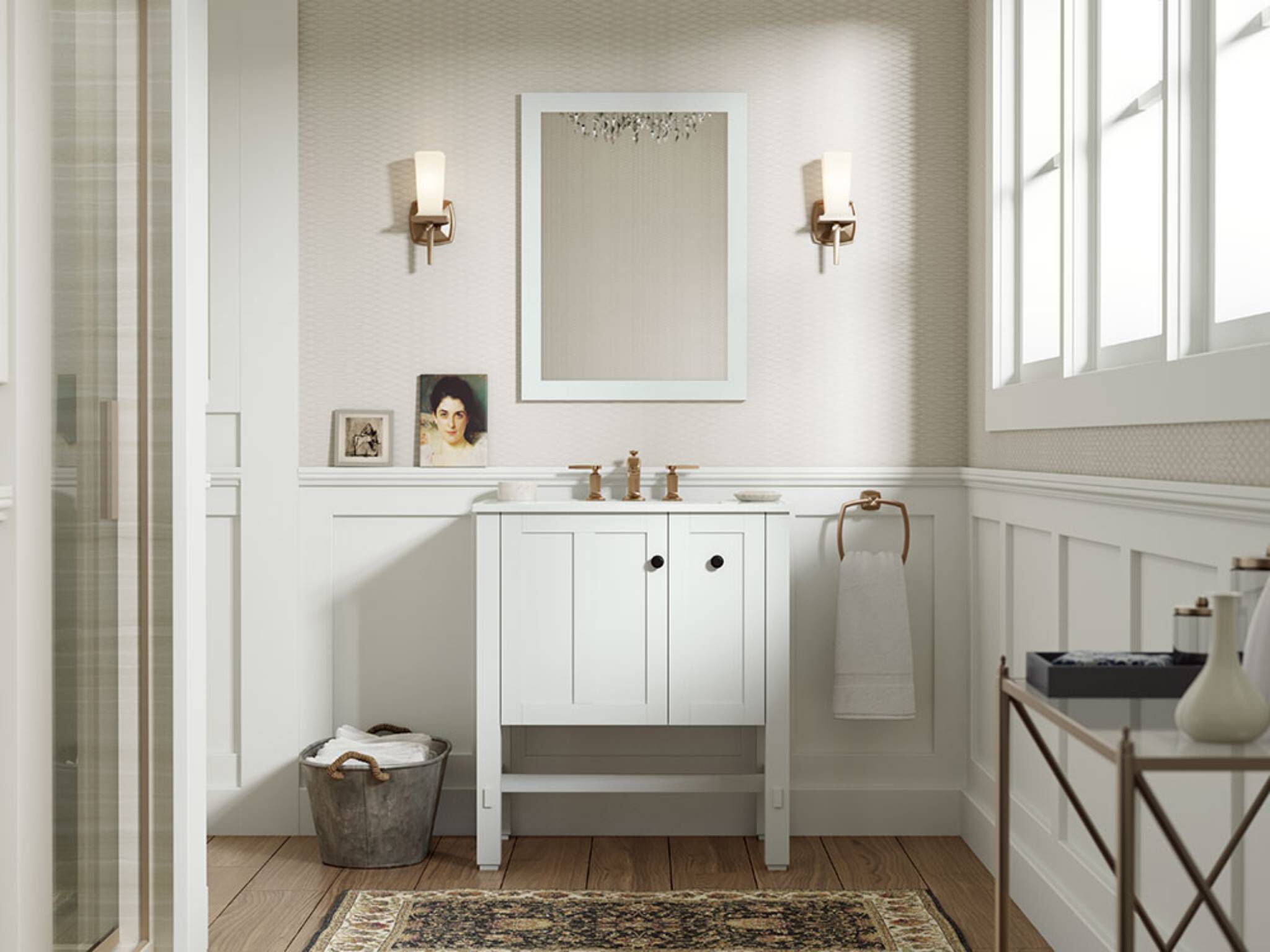 Vanity Tresham para baño color blanco,,hi-res image number null