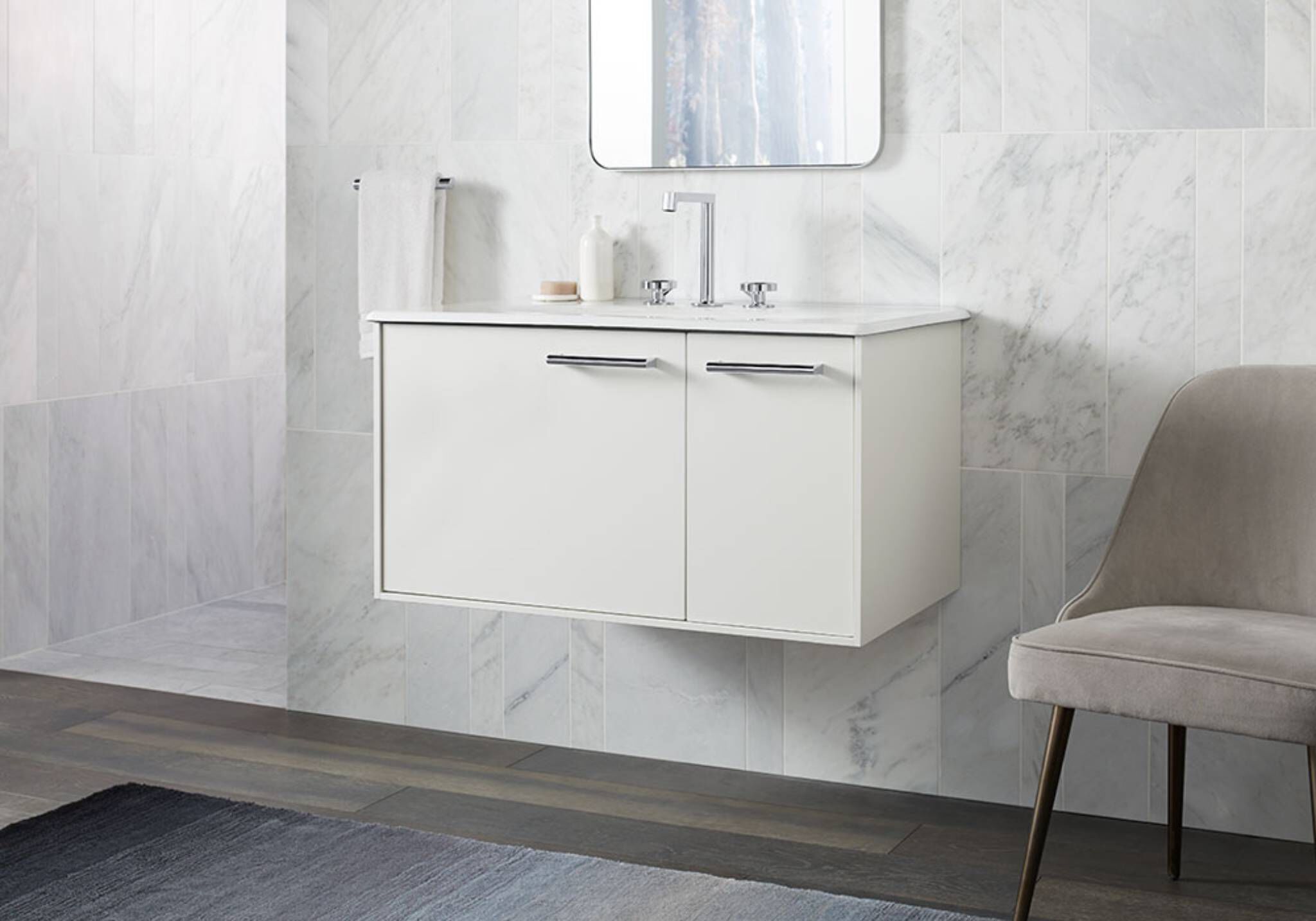 Toallero de brazo línea Composed en negro mate,,hi-res image number null