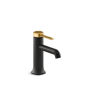 Llave monomando baja para lavabo Occasion Negro mate