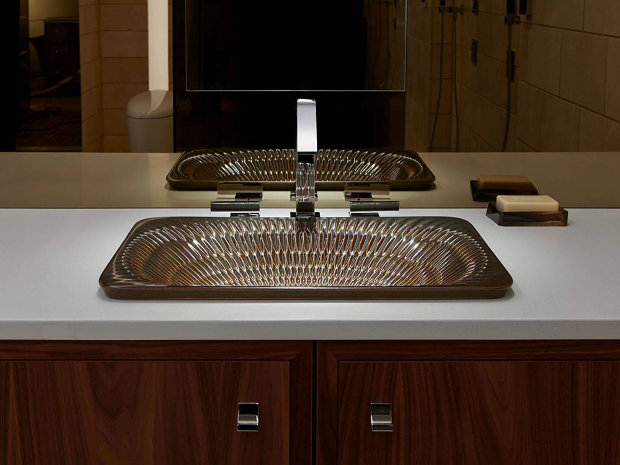 Lavabo Vessel línea Derring en bourbon rutile,,hi-res image number null