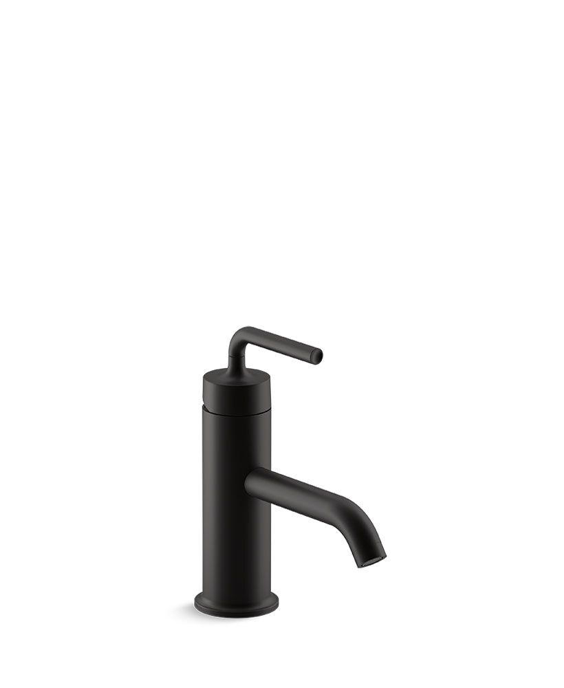 Llave monomando baja para lavabo línea Purist en negro mate,,hi-res image number null