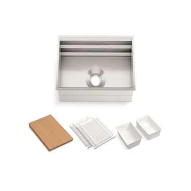 Tarja Prolific bajocubierta en acero inoxidable