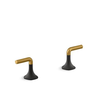 Manerales para lavabo de baño Occasion Negro Mate con Dorado