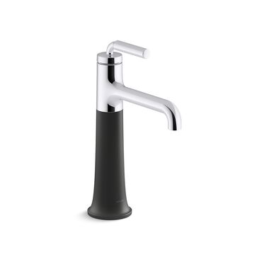 Llave monomando alta para lavabo Tone Cromo pulido / Negro Mate